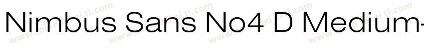 Nimbus Sans No4 D Medium字体转换